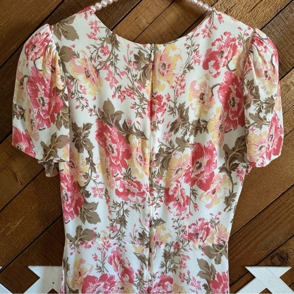 Reformation Beesley floral mini dress in Farrah size 8 - Picture 3 of 16